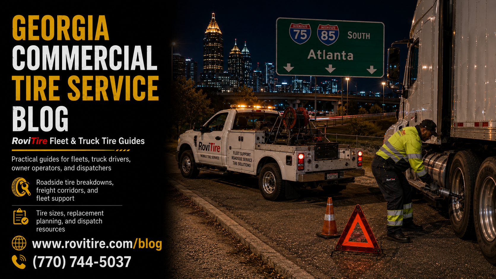 Commercial tire service guide image for the RoviTire Georgia blog